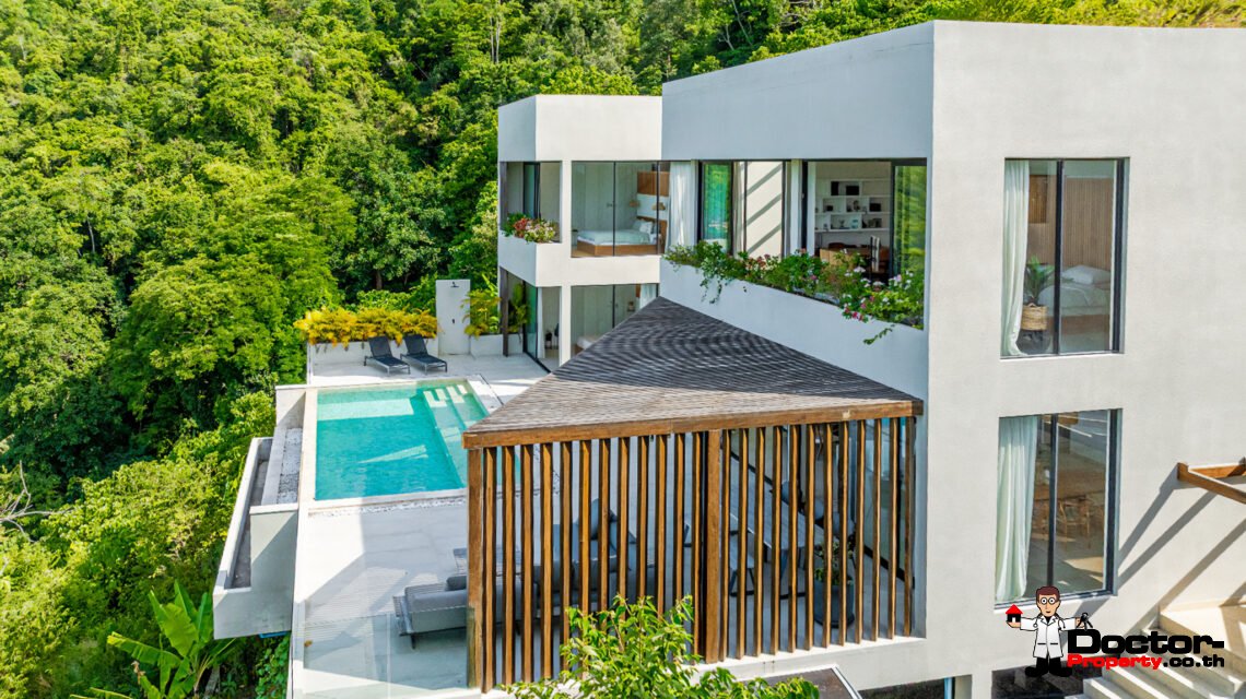Luxury 3 Bedroom Pool Villa with Sea View in Chaweng, Koh Samui – For Sale