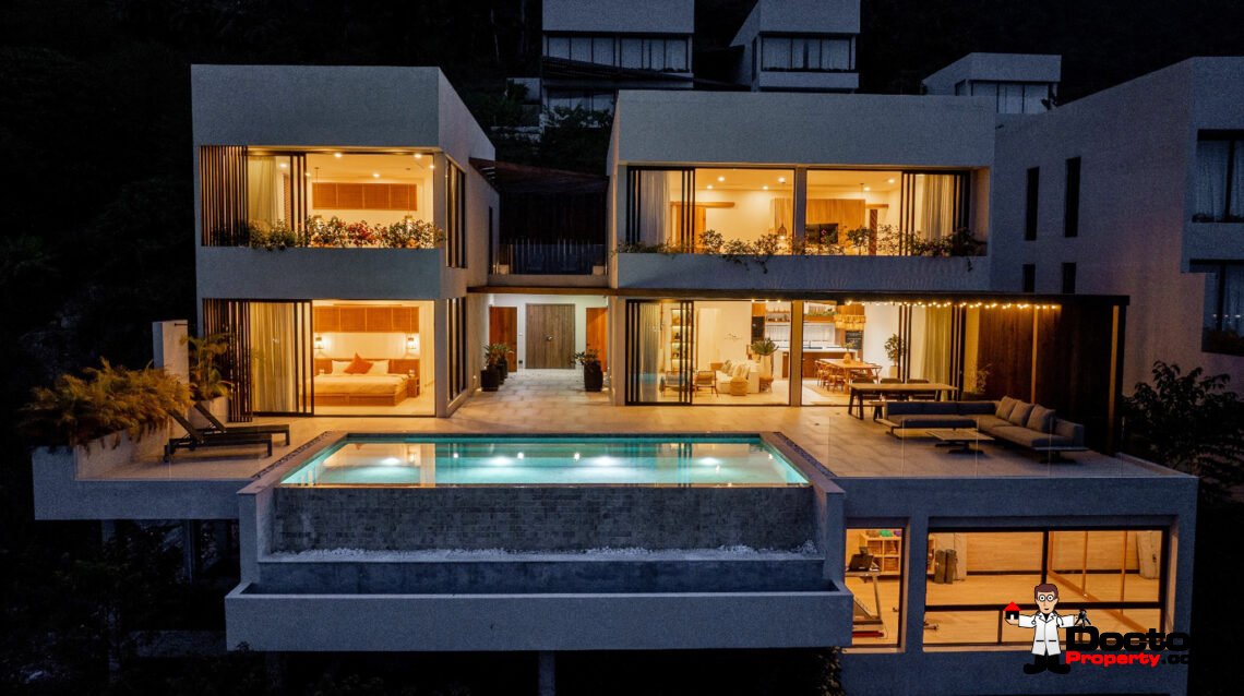 Luxury 3 Bedroom Pool Villa with Sea View in Chaweng, Koh Samui – For Sale