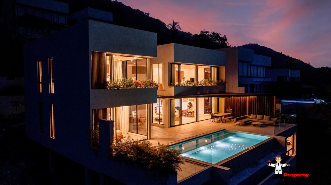Luxury 3 Bedroom Pool Villa with Sea View in Chaweng, Koh Samui – For Sale