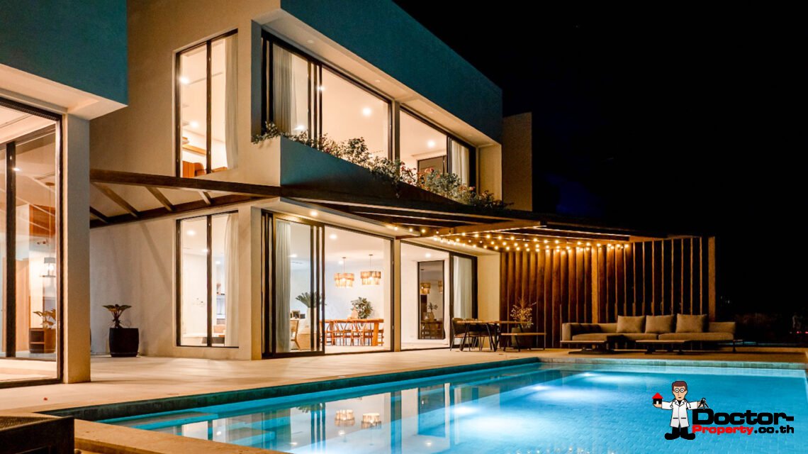 Luxury 3 Bedroom Pool Villa with Sea View in Chaweng, Koh Samui – For Sale