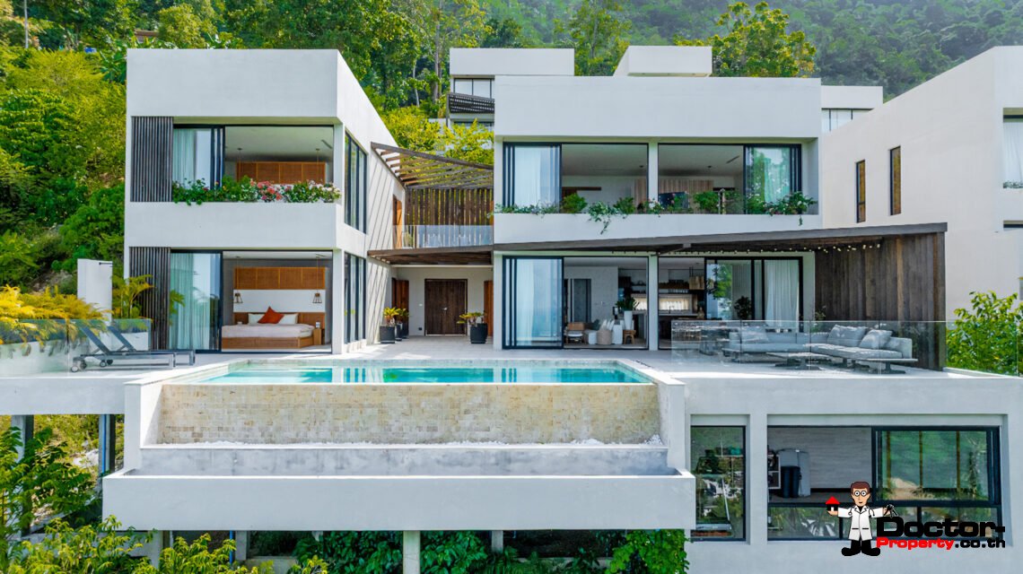 Luxury 3 Bedroom Pool Villa with Sea View in Chaweng, Koh Samui – For Sale