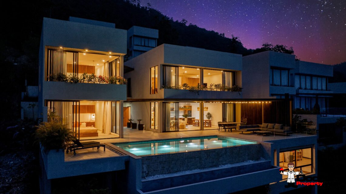 Luxury 3 Bedroom Pool Villa with Sea View in Chaweng, Koh Samui – For Sale