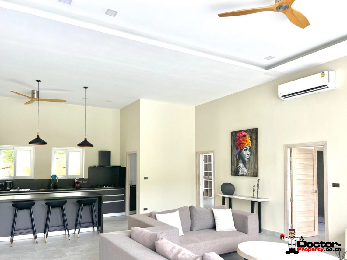 New 4 Bedroom Pool Villa with Mountain View in Lamai, Koh Samui – For Sale