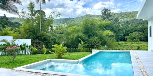 New 4 Bedroom Pool Villa with Mountain View in Lamai, Koh Samui – For Sale