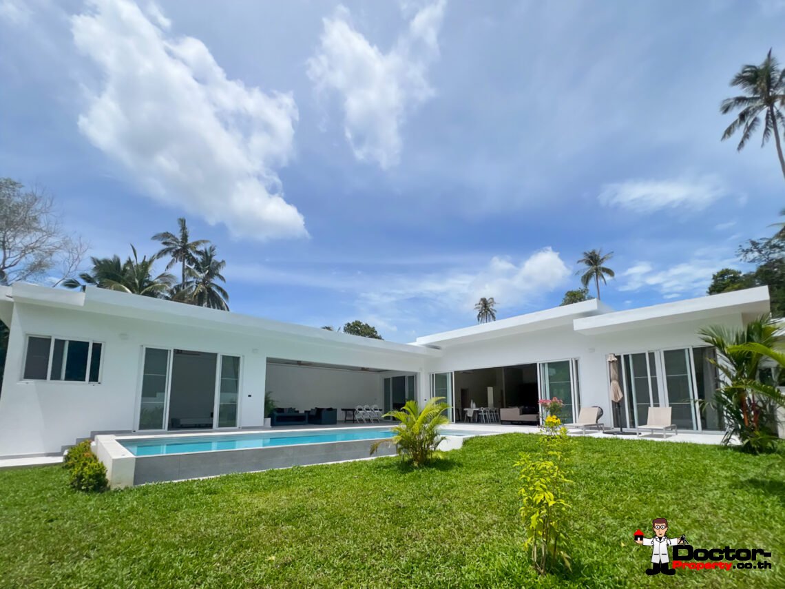 New 4 Bedroom Pool Villa with Mountain View in Lamai, Koh Samui – For Sale