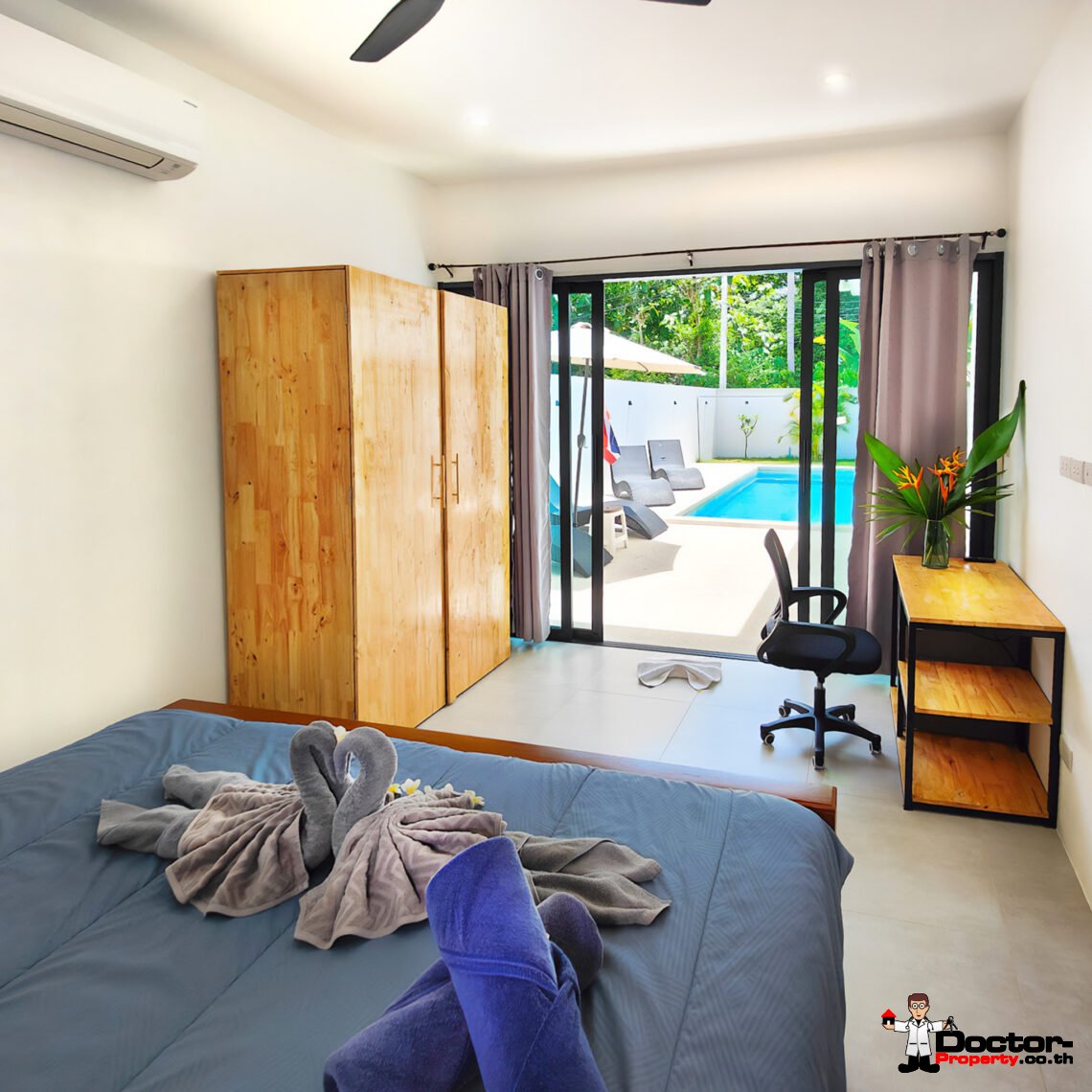 2 Bedroom Pool Villa with Mountain View in Lamai, Koh Samui – For Sale
