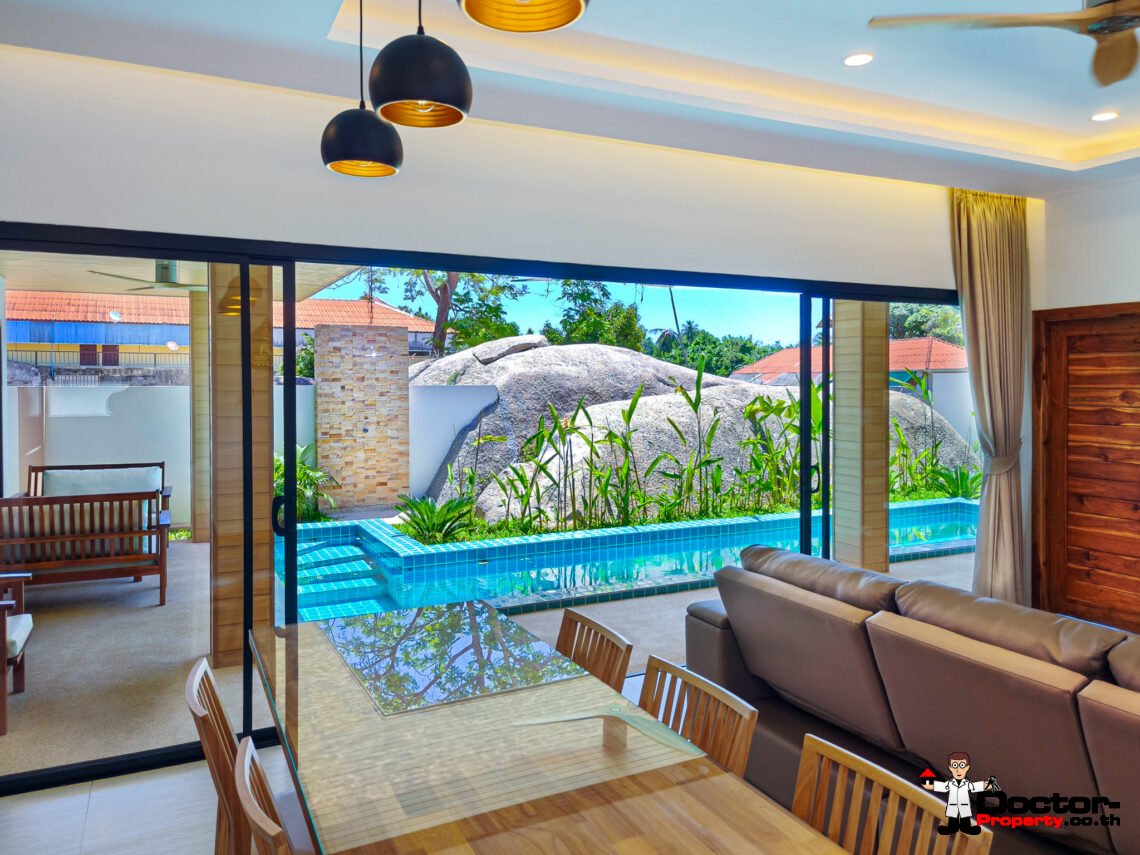 Modern 3 Bedroom Pool Villa in Lamai, Koh Samui – For Sale