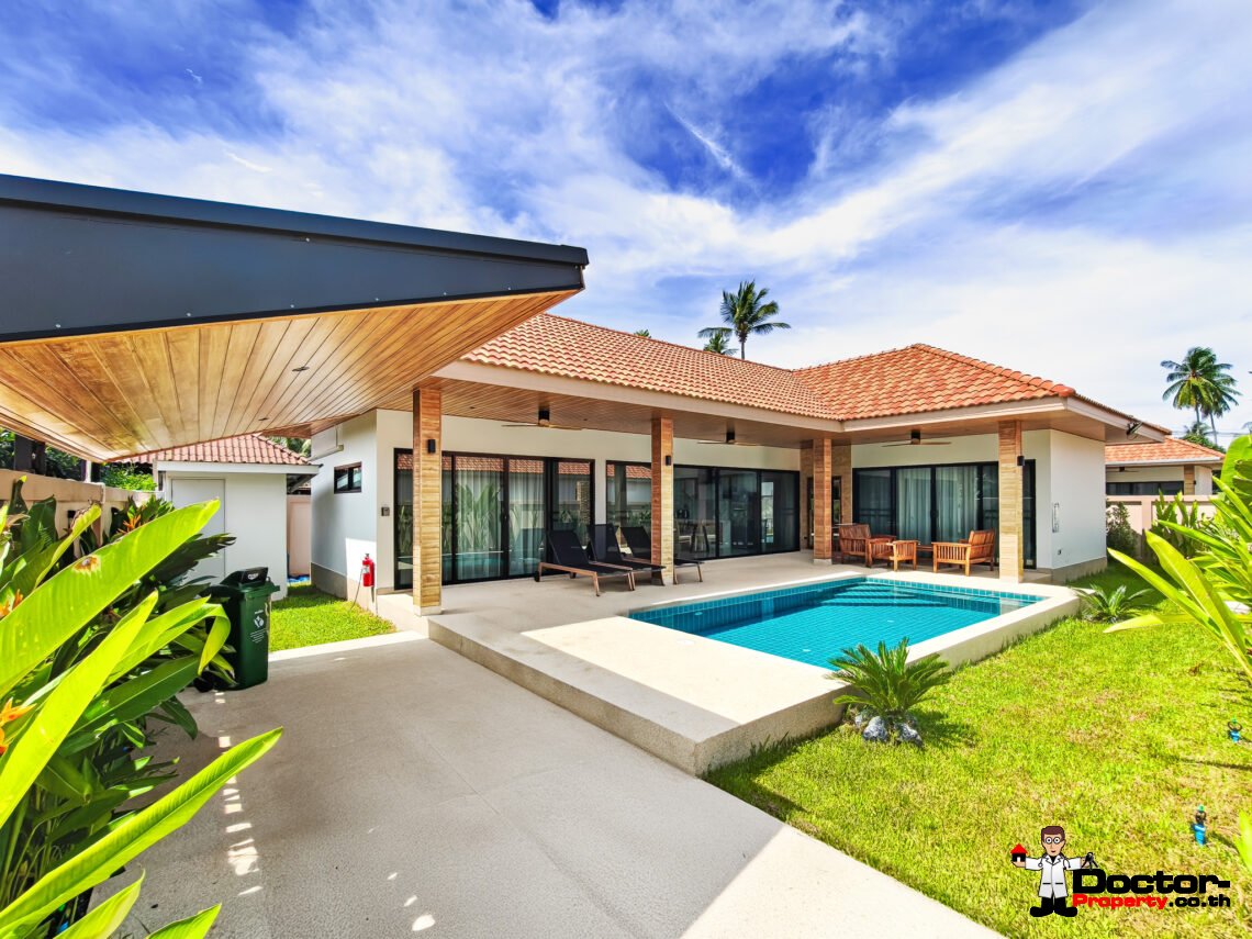 Modern 3 Bedroom Pool Villa in Lamai, Koh Samui – For Sale