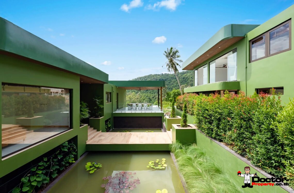Luxury 5 Bedroom Pool Villa with Sea View in Angthong, Koh Samui – For Sale