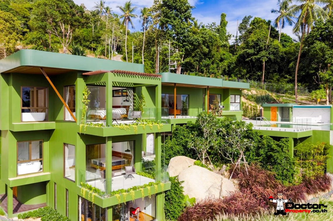 Luxury 5 Bedroom Pool Villa with Sea View in Angthong, Koh Samui – For Sale