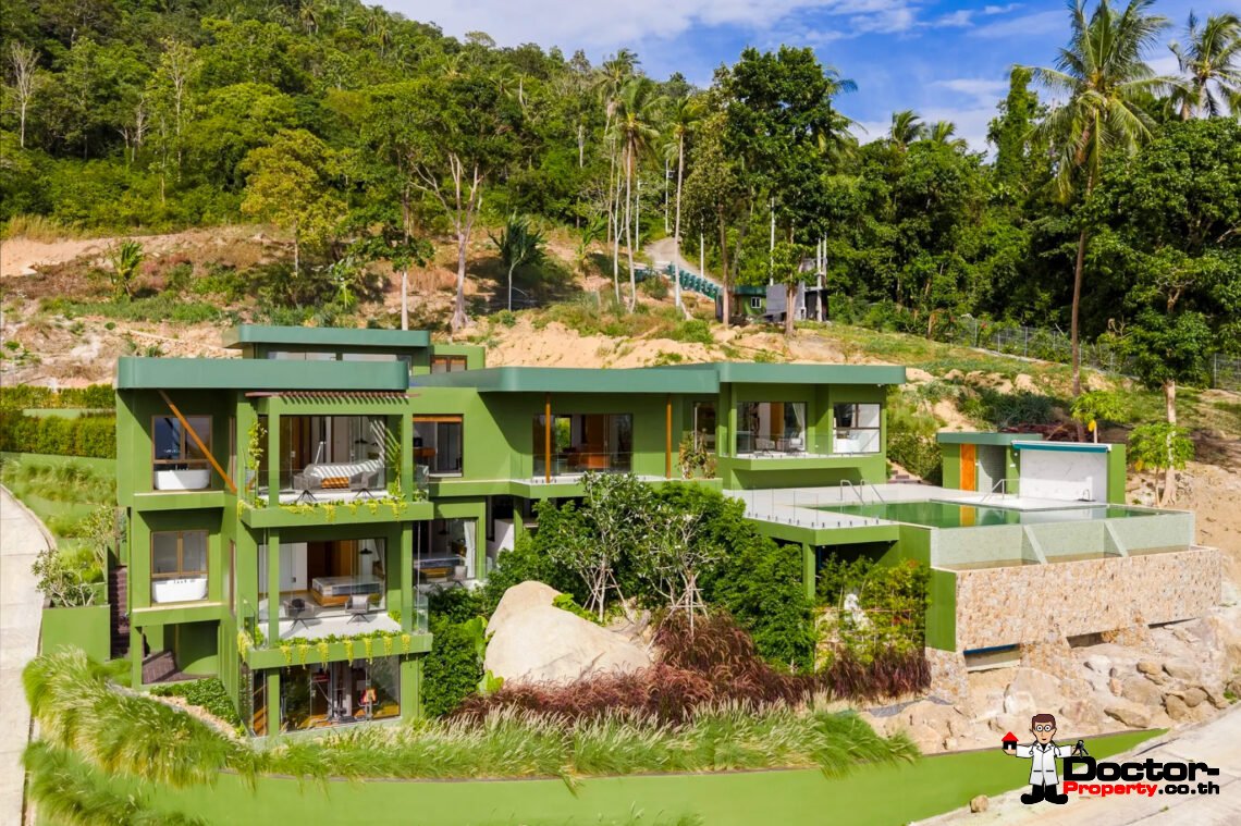 Luxury 5 Bedroom Pool Villa with Sea View in Angthong, Koh Samui – For Sale