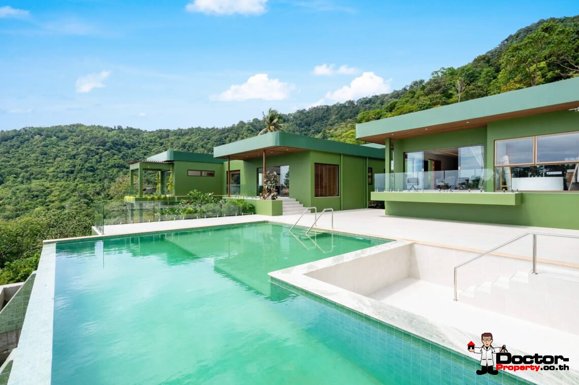 Luxury 5 Bedroom Pool Villa with Sea View in Angthong, Koh Samui – For Sale