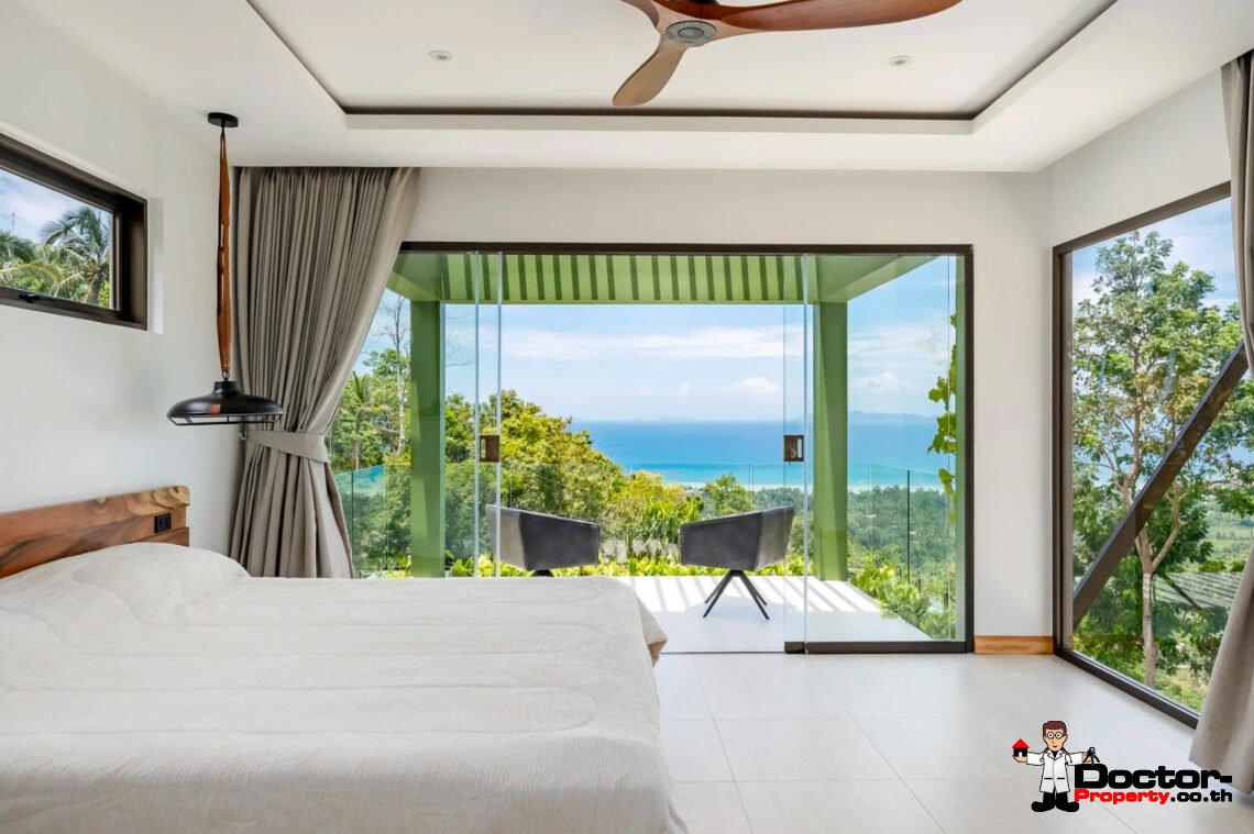 Luxury 5 Bedroom Pool Villa with Sea View in Angthong, Koh Samui – For Sale