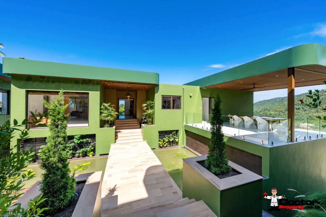 Luxury 5 Bedroom Pool Villa with Sea View in Angthong, Koh Samui – For Sale