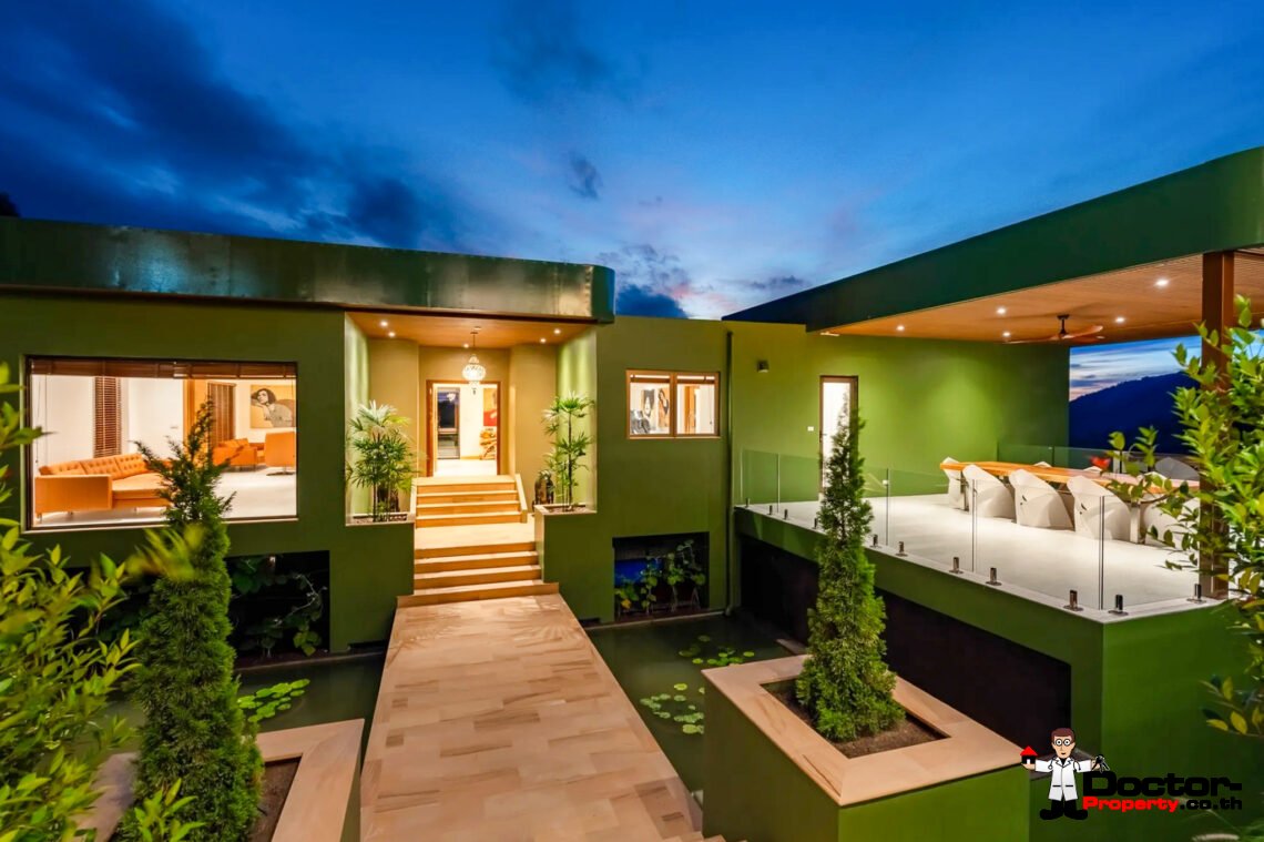 Luxury 5 Bedroom Pool Villa with Sea View in Angthong, Koh Samui – For Sale