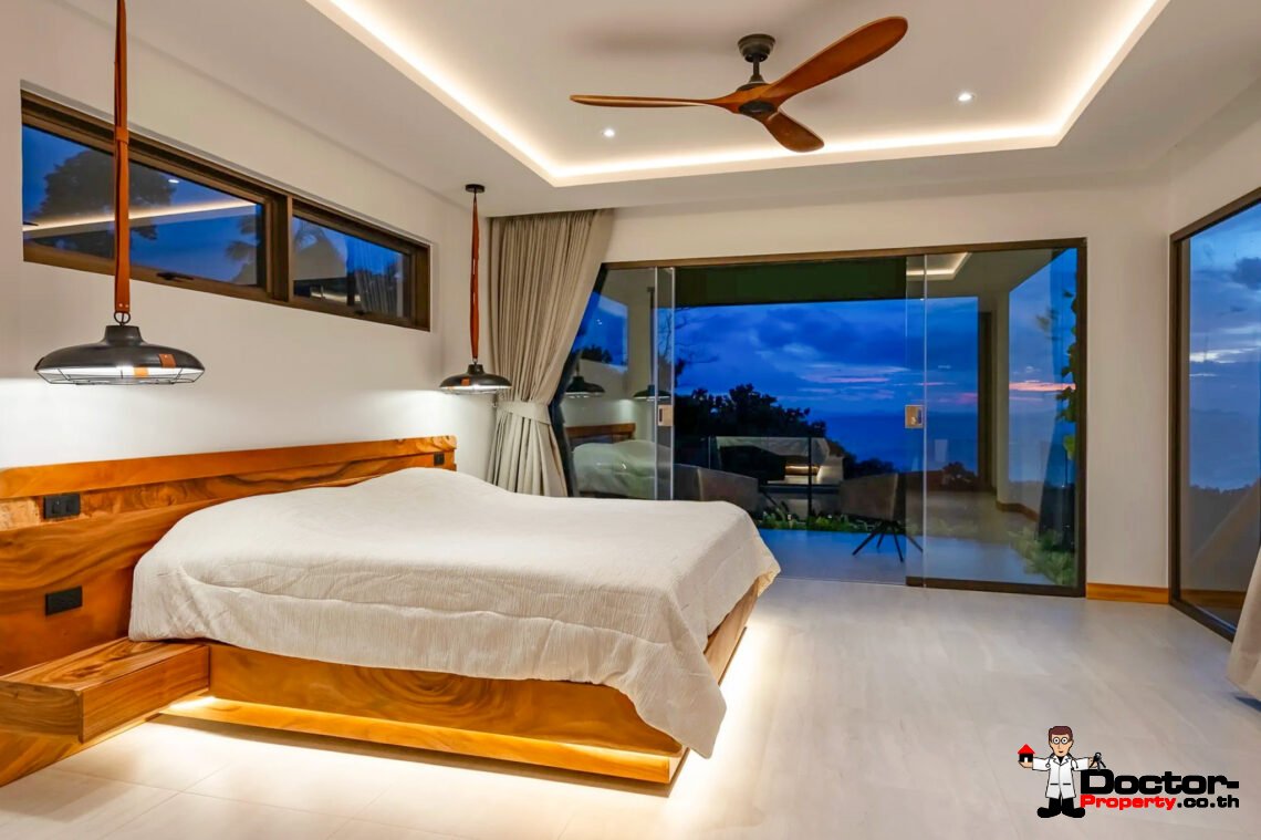 Luxury 5 Bedroom Pool Villa with Sea View in Angthong, Koh Samui – For Sale