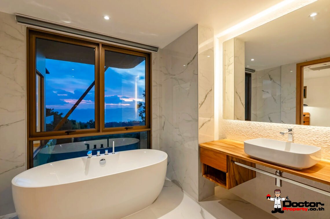 Luxury 5 Bedroom Pool Villa with Sea View in Angthong, Koh Samui – For Sale