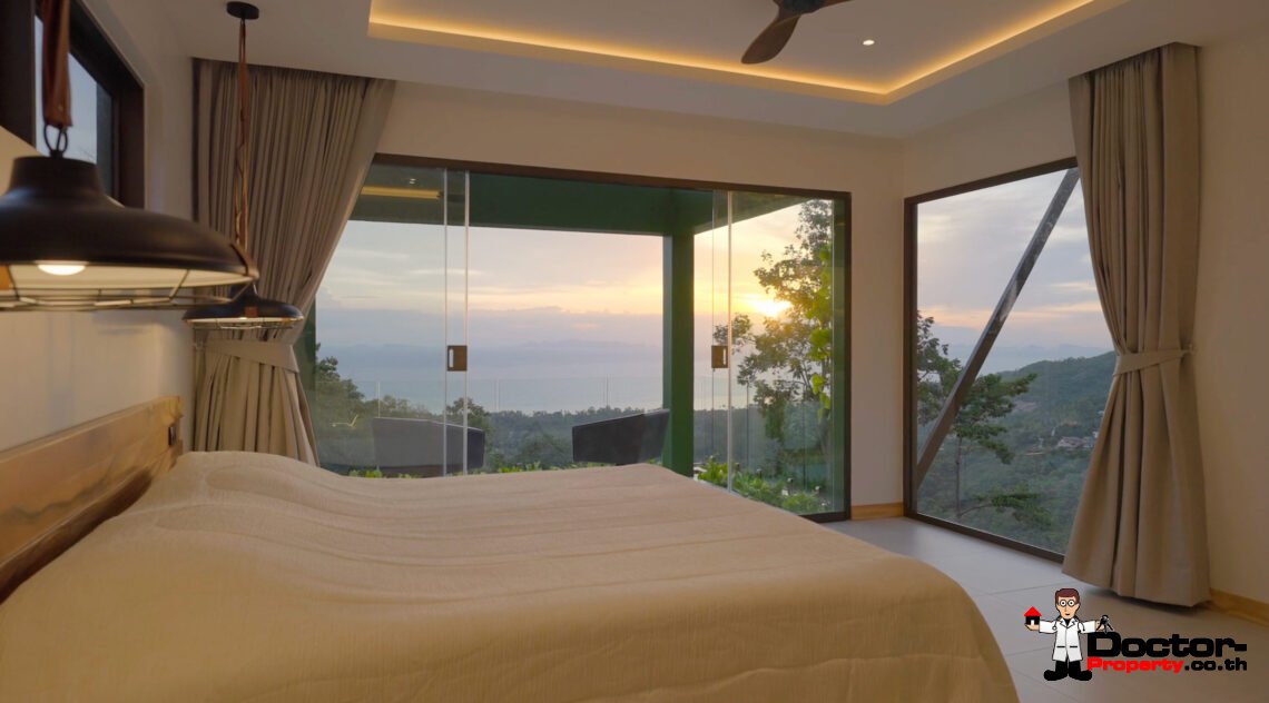 Luxury 5 Bedroom Pool Villa with Sea View in Angthong, Koh Samui – For Sale