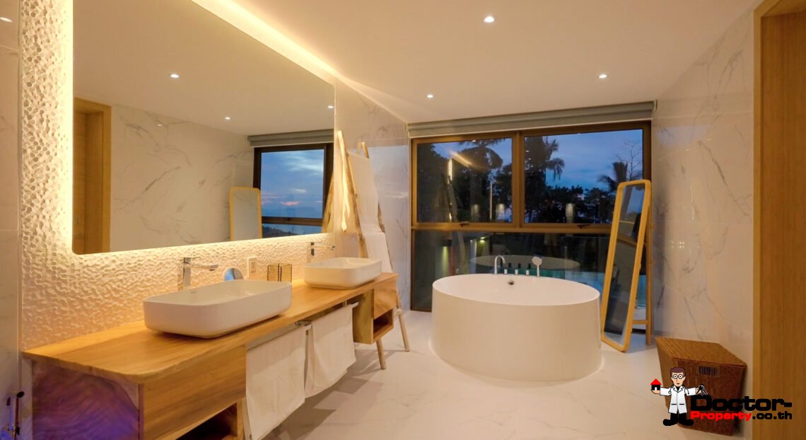 Luxury 5 Bedroom Pool Villa with Sea View in Angthong, Koh Samui – For Sale