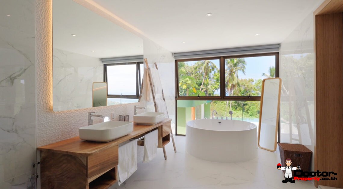 Luxury 5 Bedroom Pool Villa with Sea View in Angthong, Koh Samui – For Sale