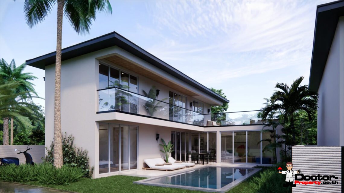Modern 4 Bedroom Pool Villa in Lamai, Koh Samui – For Sale