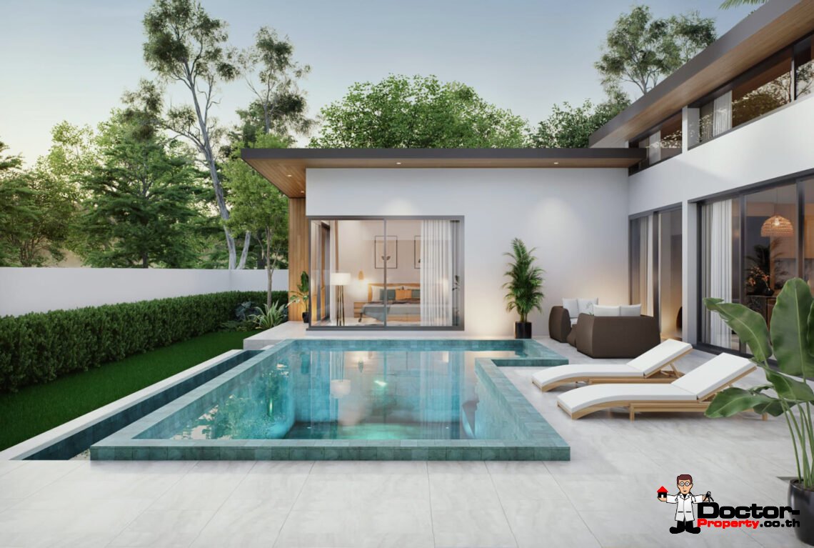 Tropical 3 Bedroom Pool Villa in Lamai, Koh Samui – For Sale