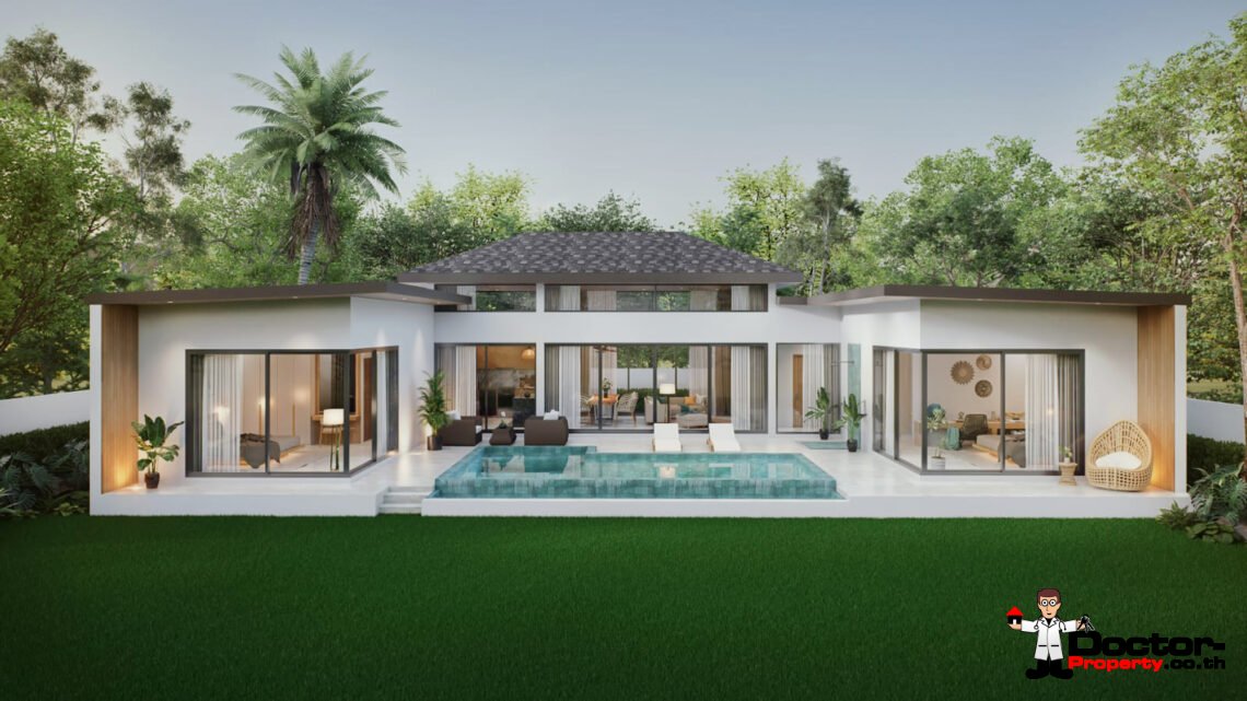 Tropical 3 Bedroom Pool Villa in Lamai, Koh Samui – For Sale