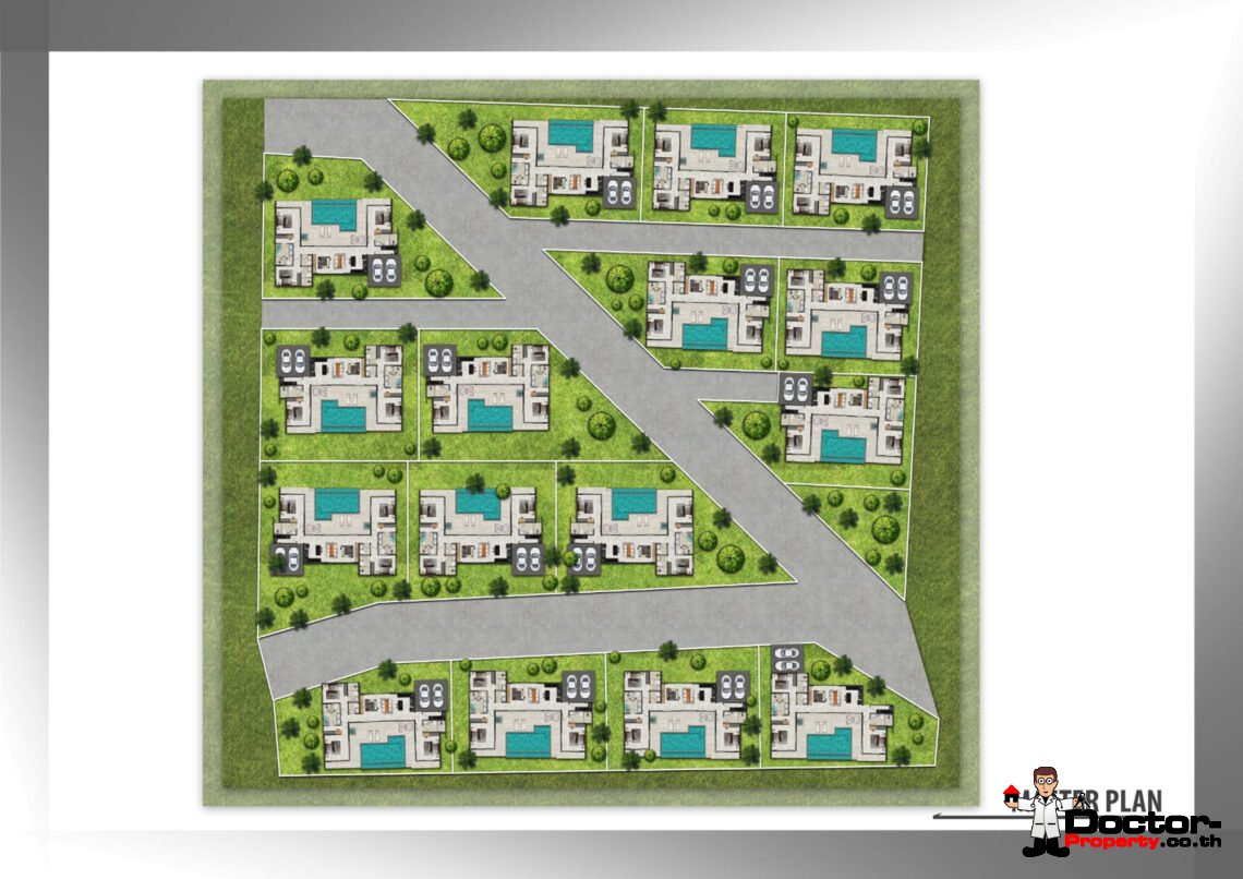 Tropical 3 Bedroom Pool Villa in Lamai, Koh Samui – For Sale