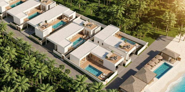 3 Bedroom Beachfront Pool Villa in Ban Tai, Koh Samui – For Sale