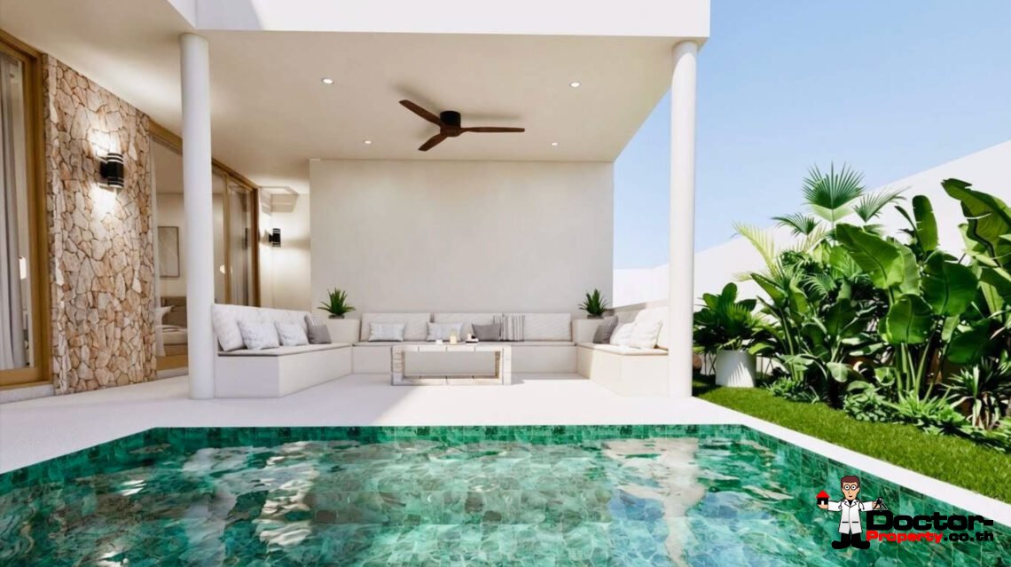 3 Bedroom Beachfront Pool Villa in Ban Tai, Koh Samui – For Sale