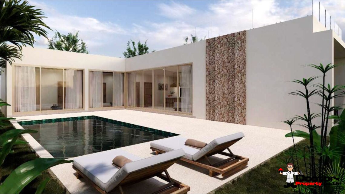 3 Bedroom Beachfront Pool Villa in Ban Tai, Koh Samui – For Sale