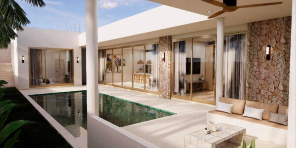 3 Bedroom Beachfront Pool Villa in Ban Tai, Koh Samui – For Sale