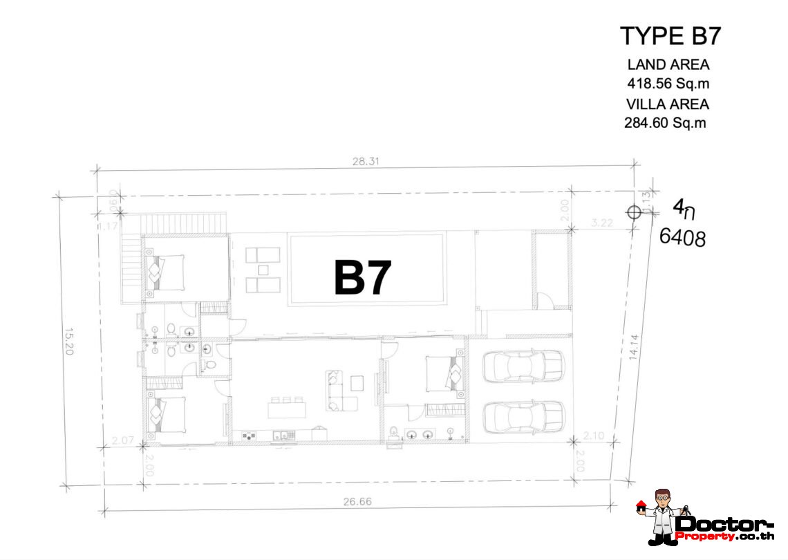 3 Bedroom Beachfront Pool Villa in Ban Tai, Koh Samui – For Sale