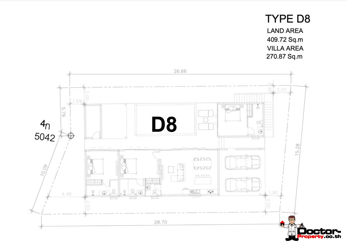 3 Bedroom Beachfront Pool Villa in Ban Tai, Koh Samui – For Sale