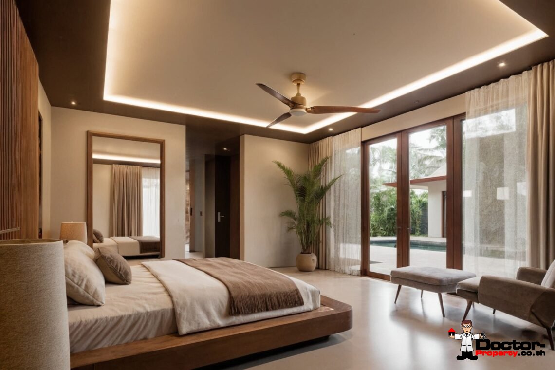 Tropical 2-3 Bedroom Pool Villa in Lipa Noi, Koh Samui – For Sale