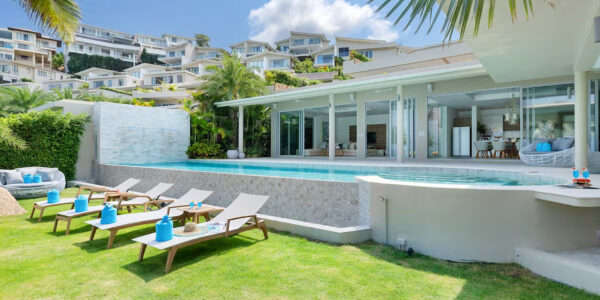 Luxury Beachside 4 Bedroom Pool Villa in Plai Laem, Koh Samui – For Sale