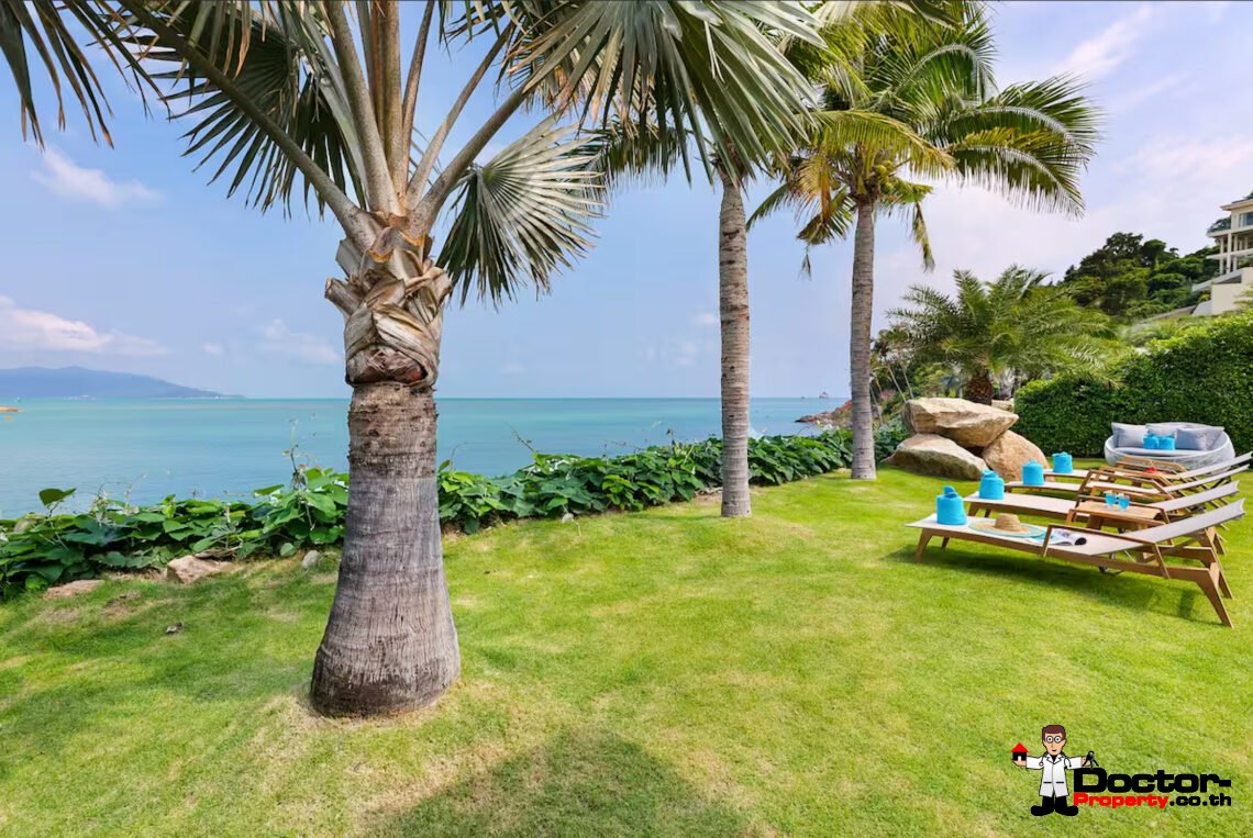 Luxury Beachside 4 Bedroom Pool Villa in Plai Laem, Koh Samui – For Sale