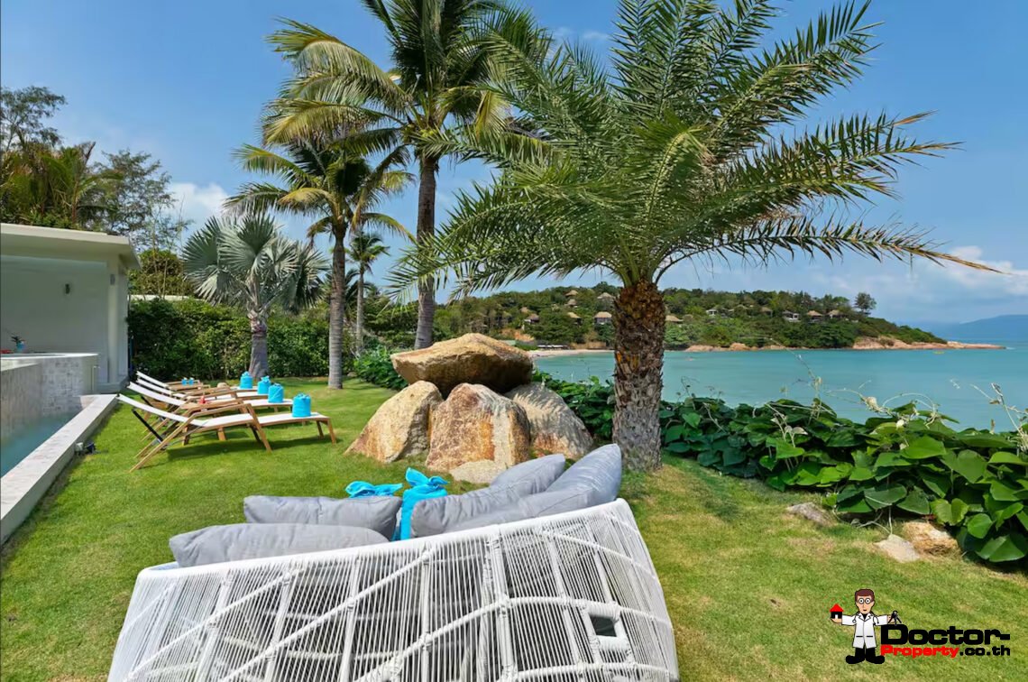 Luxury Beachside 4 Bedroom Pool Villa in Plai Laem, Koh Samui – For Sale