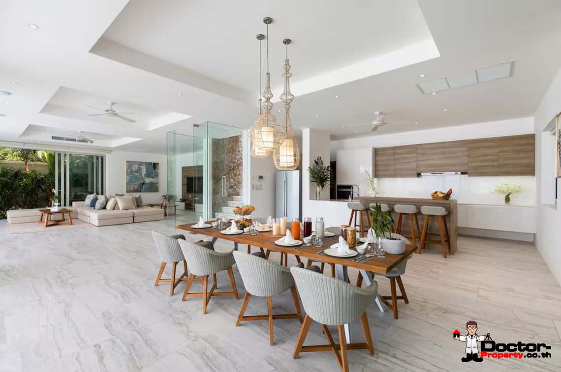 Luxury Beachside 4 Bedroom Pool Villa in Plai Laem, Koh Samui – For Sale