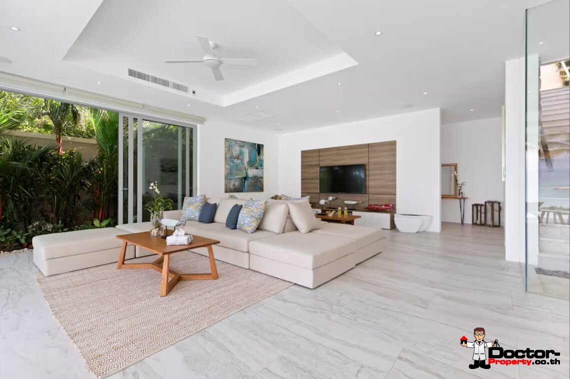 Luxury Beachside 4 Bedroom Pool Villa in Plai Laem, Koh Samui – For Sale