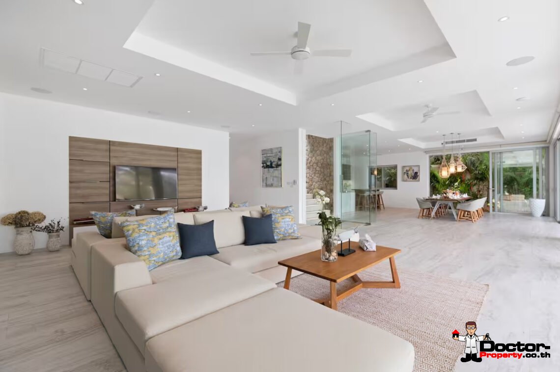 Luxury Beachside 4 Bedroom Pool Villa in Plai Laem, Koh Samui – For Sale