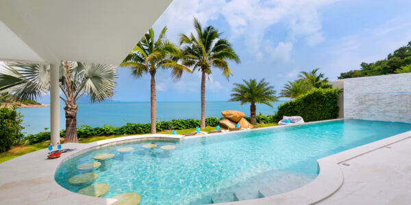 Luxury Beachside 4 Bedroom Pool Villa in Plai Laem, Koh Samui – For Sale