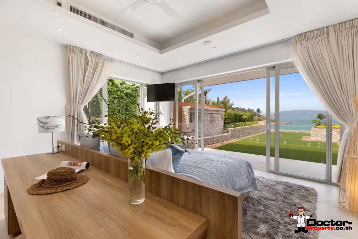 Luxury Beachside 4 Bedroom Pool Villa in Plai Laem, Koh Samui – For Sale