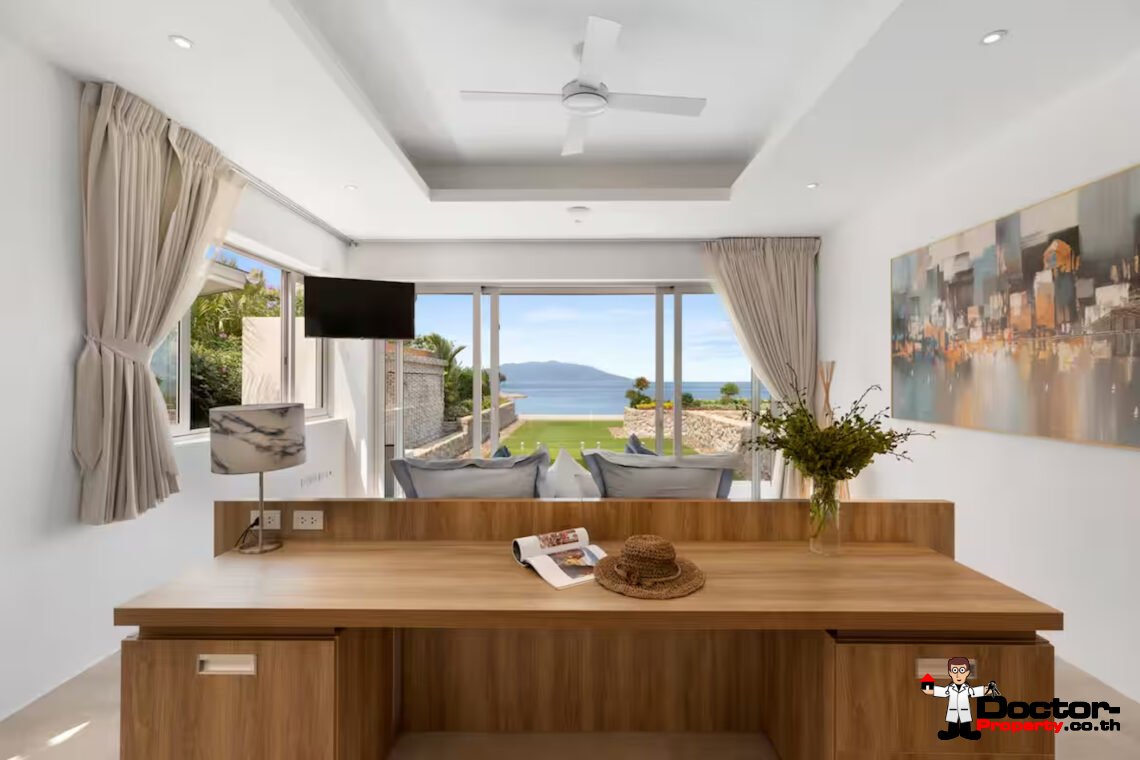 Luxury Beachside 4 Bedroom Pool Villa in Plai Laem, Koh Samui – For Sale