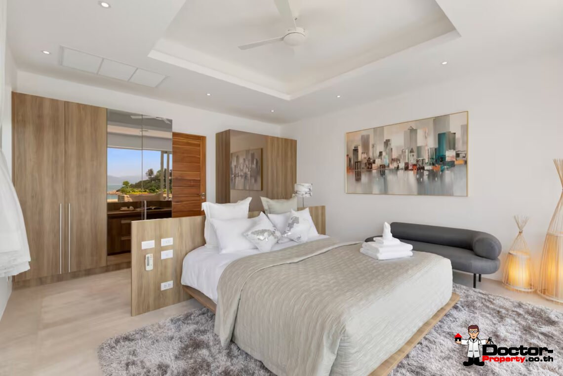 Luxury Beachside 4 Bedroom Pool Villa in Plai Laem, Koh Samui – For Sale