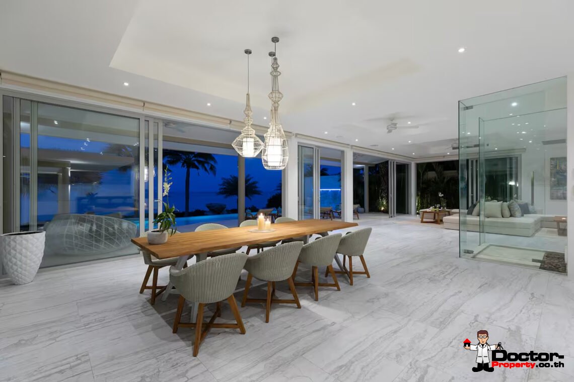 Luxury Beachside 4 Bedroom Pool Villa in Plai Laem, Koh Samui – For Sale