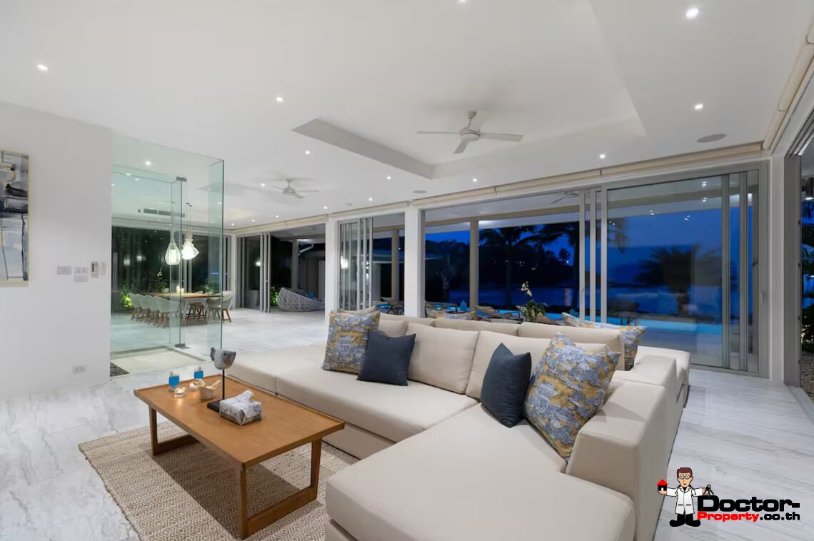 Luxury Beachside 4 Bedroom Pool Villa in Plai Laem, Koh Samui – For Sale