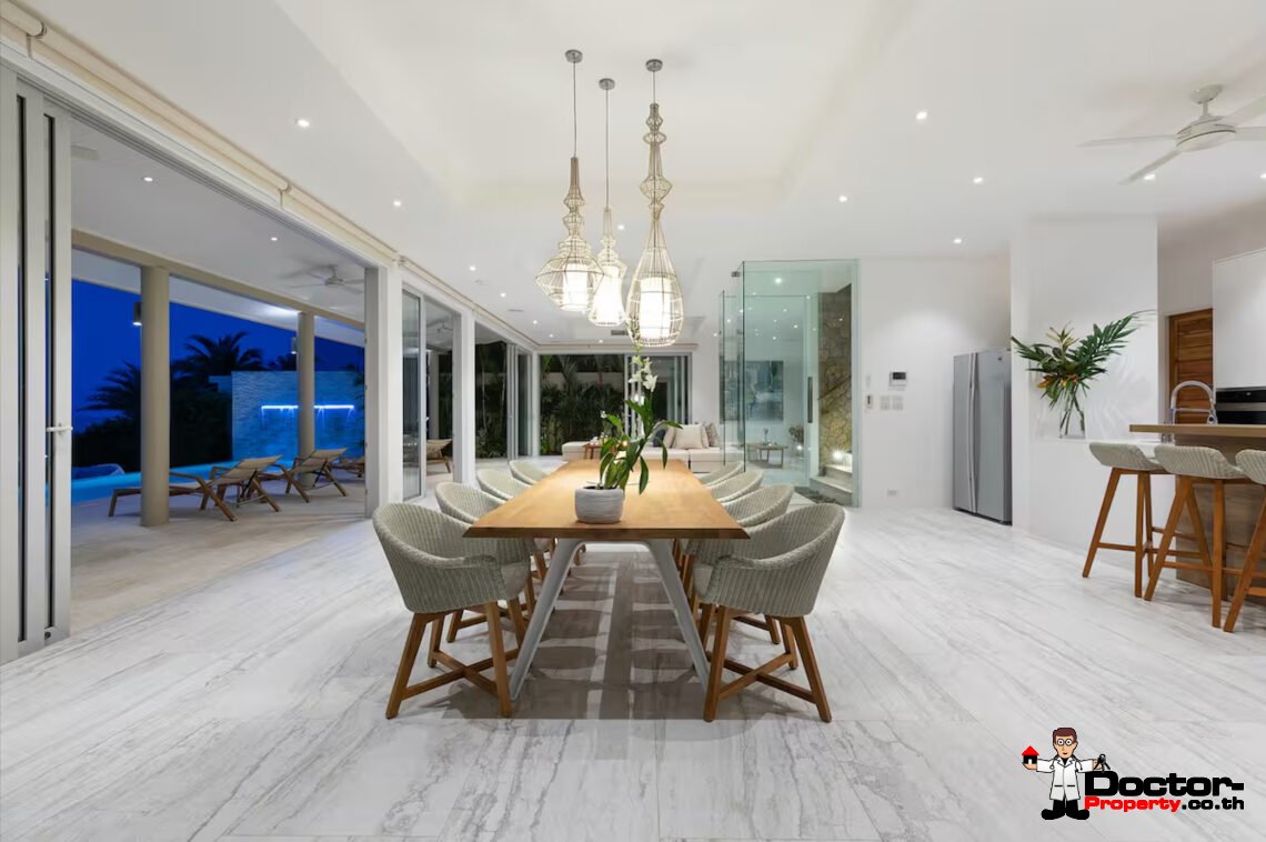 Luxury Beachside 4 Bedroom Pool Villa in Plai Laem, Koh Samui – For Sale