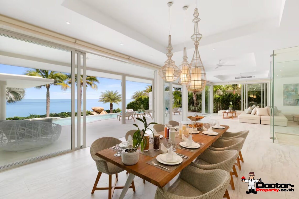 Luxury Beachside 4 Bedroom Pool Villa in Plai Laem, Koh Samui – For Sale
