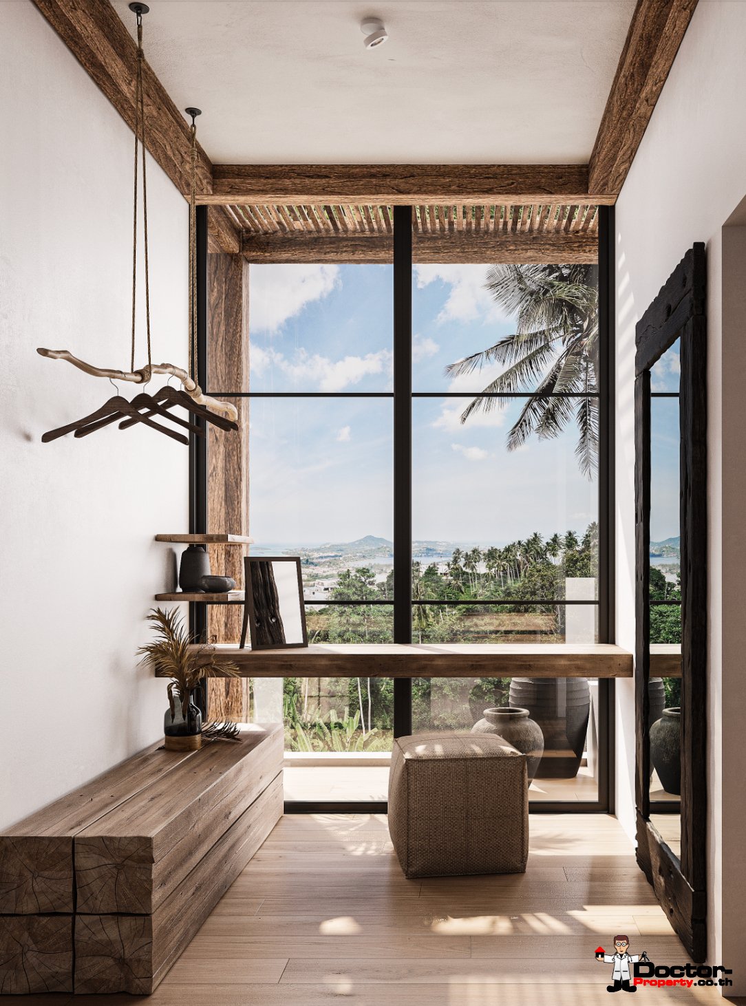 Stylish Two Storey 3 Bedroom Pool Villa with Sea View in Chaweng Noi, Koh Samui – For Sale